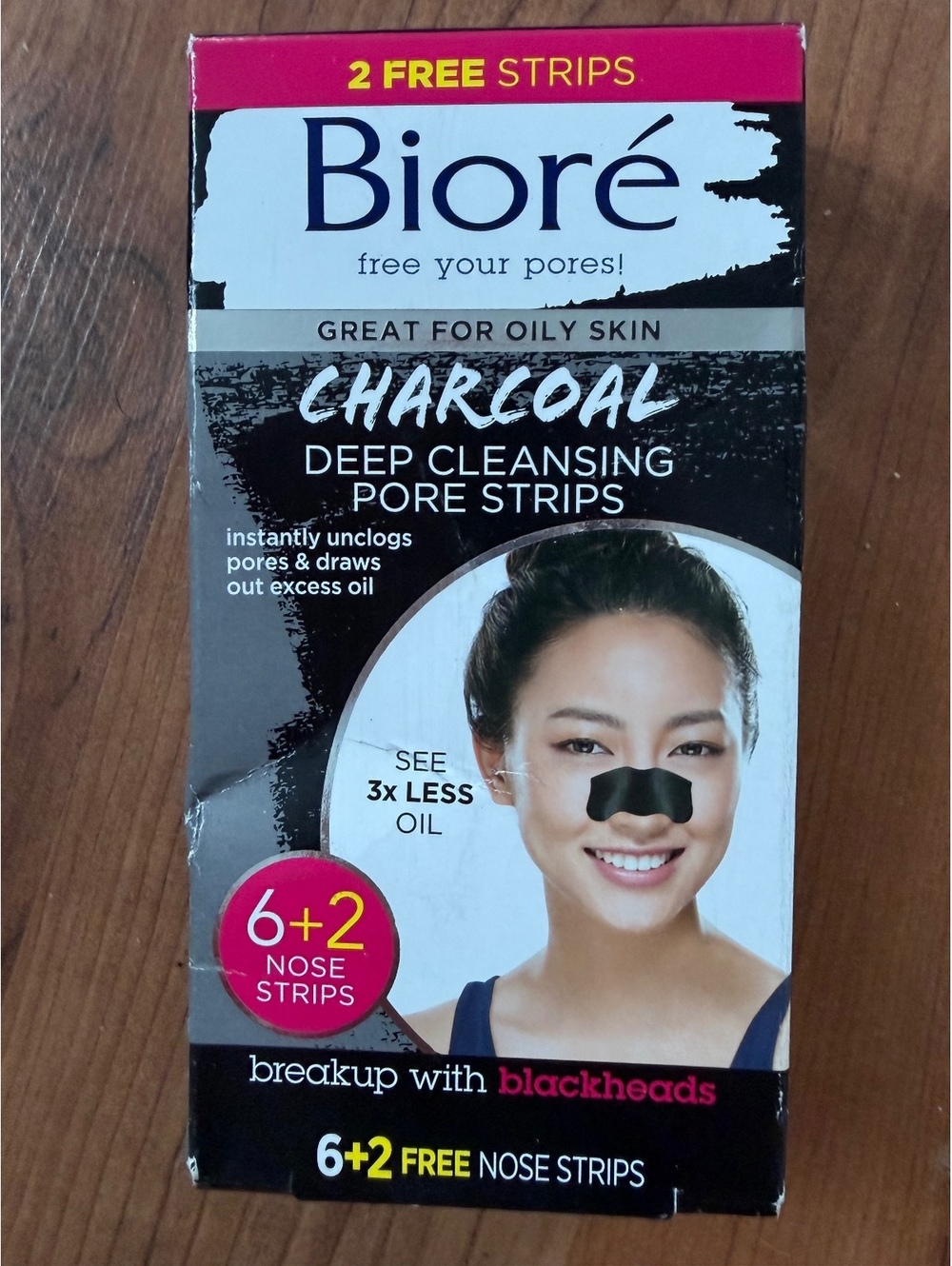 NIB charcoal Biore pore strips